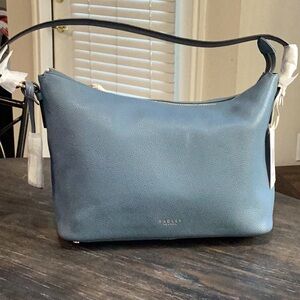 Radley London Blue Leather Lyme Terrace Shoulder Bag
